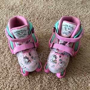 Hello Kitty Pink & Teal Kids Adjustable Inline Skates